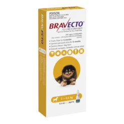Bravecto Spot-on For Dogs 2kg-4.5kg (Yellow) - 1 Pack