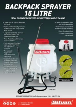 Silvan 15L Backpack Knapsack Sprayer -Vetn Pet Direct Store Backpack Sprayers flyer page2
