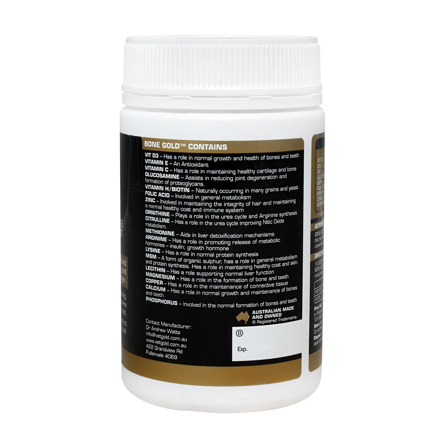 Canine Bone Gold - Nutritional Bone, Joint & Collagen Supplement For Dogs 250g 3 Canine Bone Gold - Nutritional Bone, Joint & Collagen Supplement For Dogs 250g - Image 3
