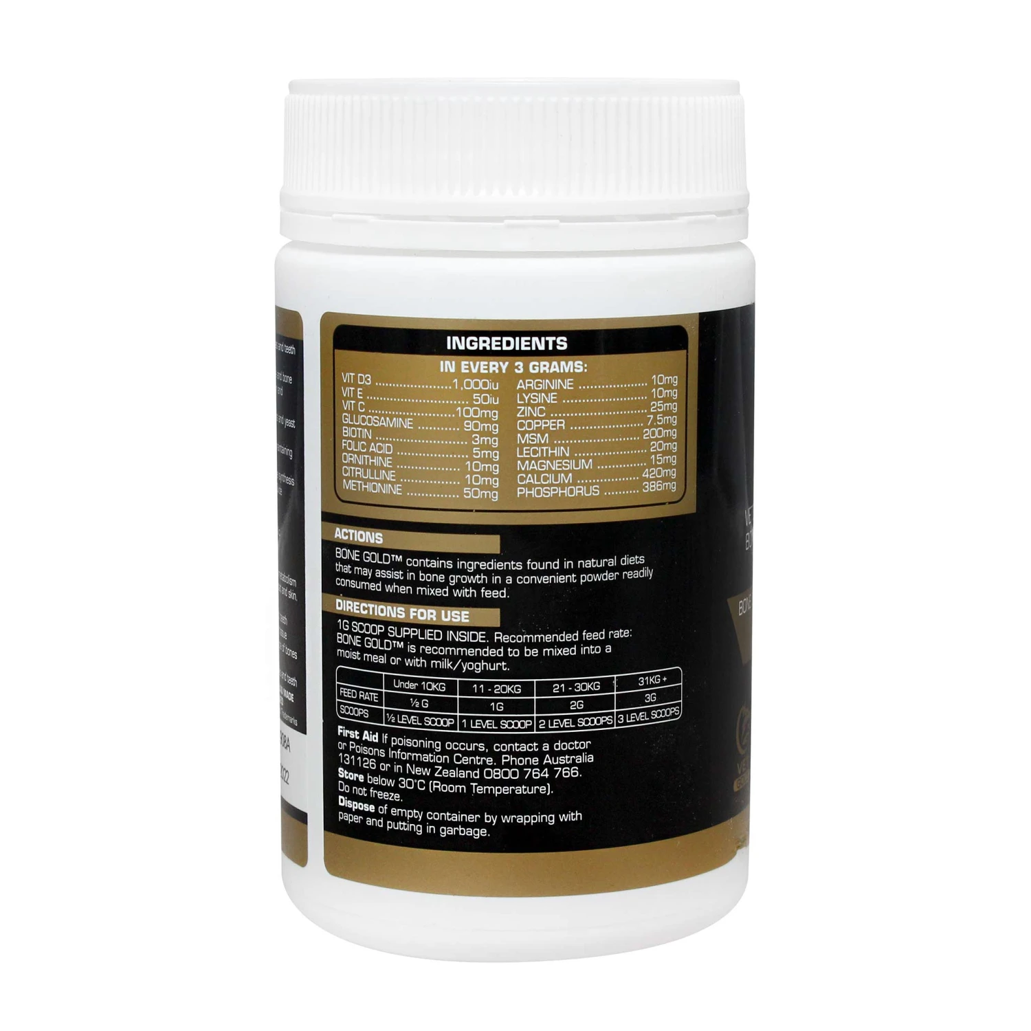 Canine Bone Gold - Nutritional Bone, Joint & Collagen Supplement For Dogs 250g 2 Canine Bone Gold - Nutritional Bone, Joint & Collagen Supplement For Dogs 250g - Image 2