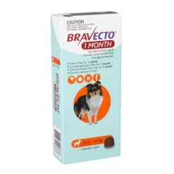 Bravecto 1-Month Chews For Small Dogs 4.5-10kg (Orange)