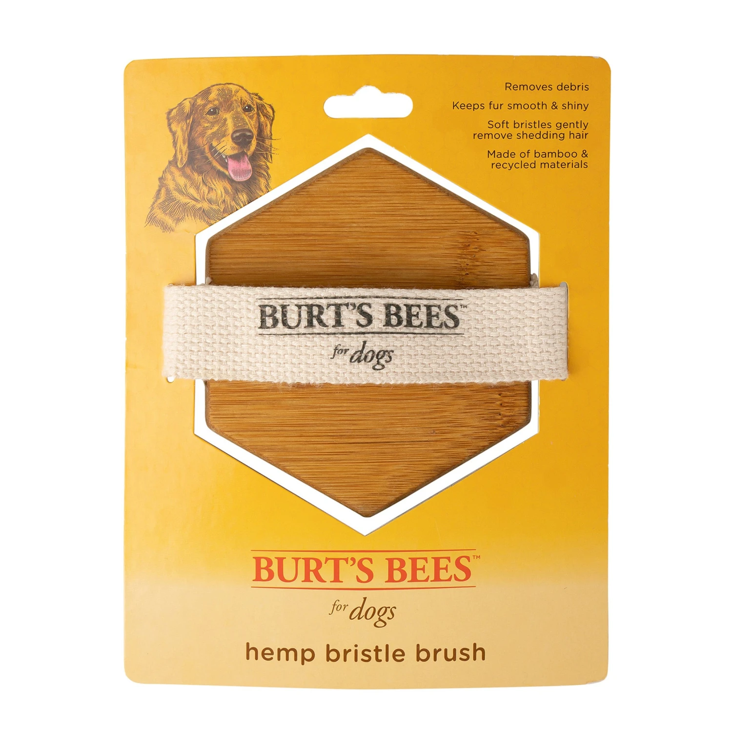 Burt's Bees Palm Bristle Brush For Dogs 2 Burt's Bees Palm Bristle Brush For Dogs - Image 2