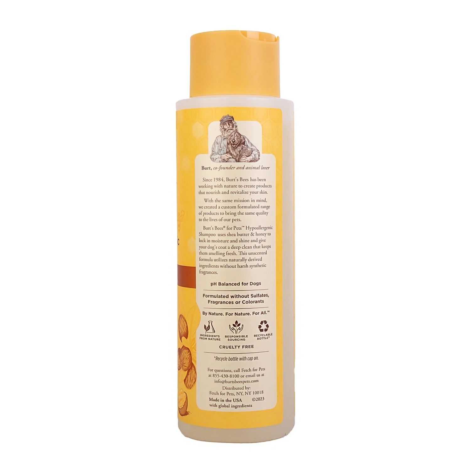Burt's Bees Hypoallergenic Shampoo With Shea Butter And Honey For Dogs 473mL 3 Burt's Bees Hypoallergenic Shampoo With Shea Butter And Honey For Dogs 473mL - Image 3