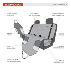EzyDog Drive Car Hammock -Vetn Pet Direct Store Drive hammock media 06