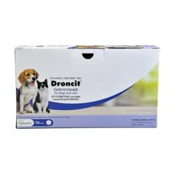 Droncit Tapewormer For Dogs And Cats 104's -Vetn Pet Direct Store Droncit 4web front