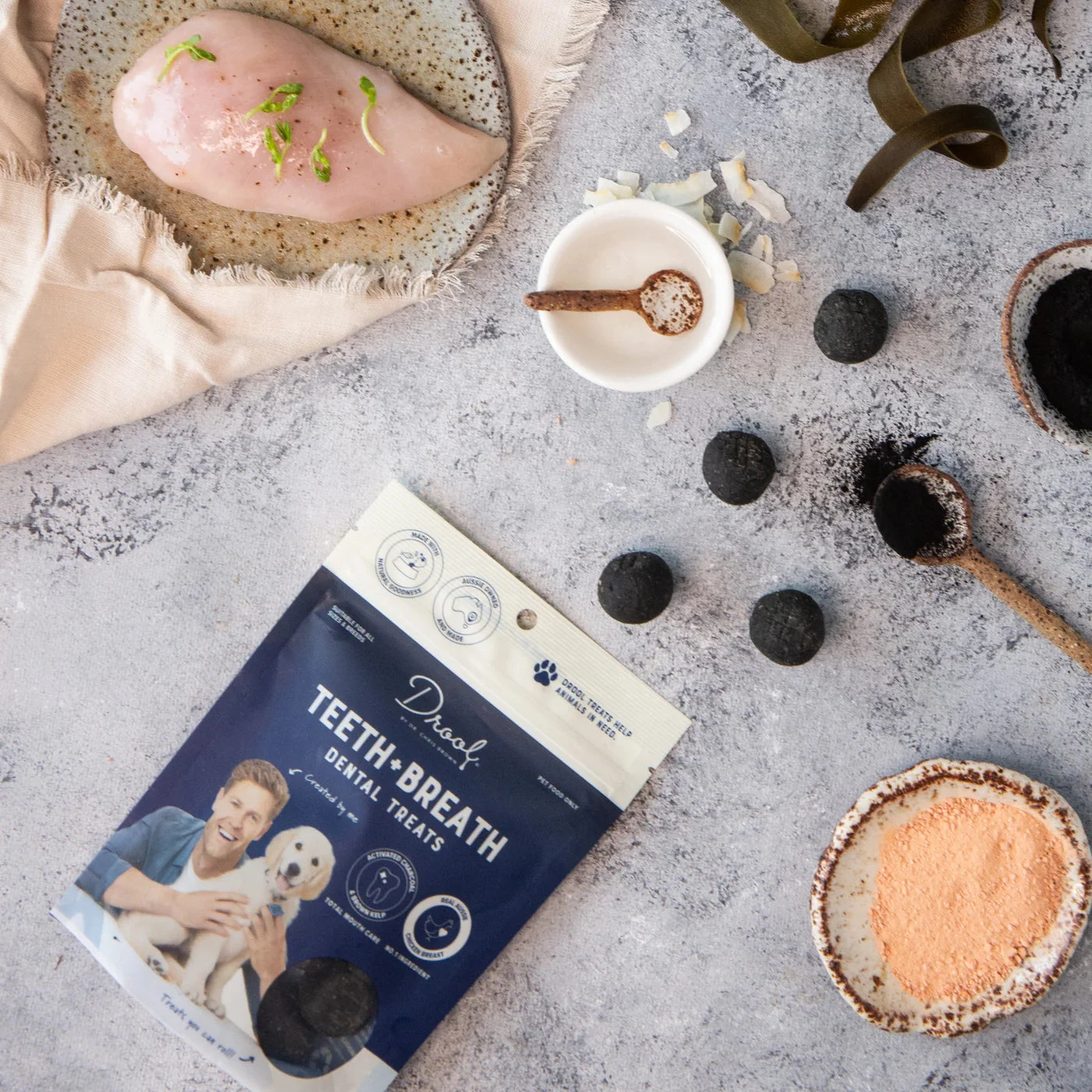 Drool By Dr Chris Brown Teeth + Breath Dental Treats 110g 3 Drool By Dr Chris Brown Teeth + Breath Dental Treats 110g - Image 3