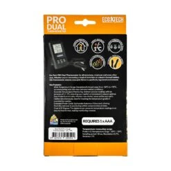 Eco Tech PRO Dual Probe Terrarium Thermometer -Vetn Pet Direct Store EcoTech Pro Dual Thermometer Back 4web