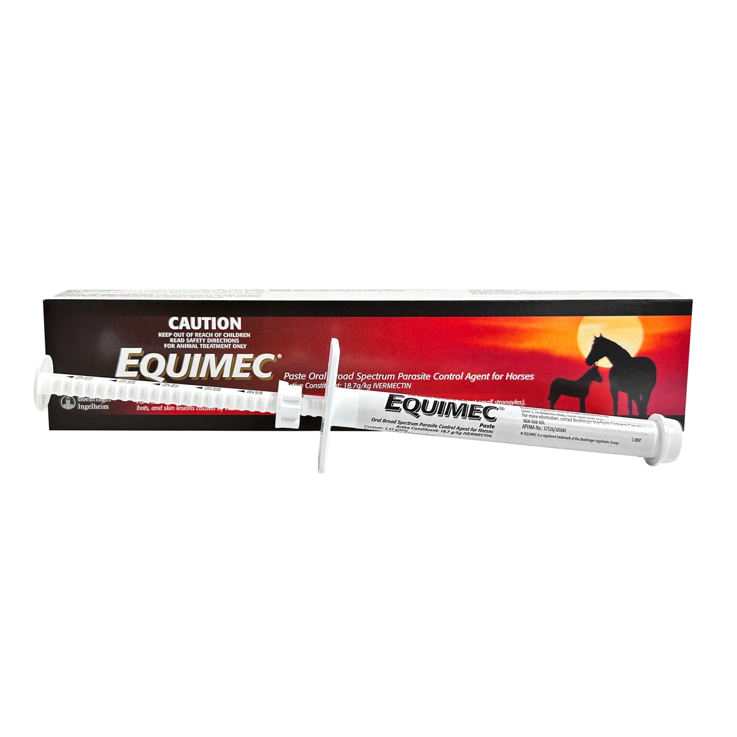 Boehringer Ingelheim Equimec Broad Spectrum Parasite Control Paste For Horses 6.42g 1 Boehringer Ingelheim Equimec Broad Spectrum Parasite Control Paste For Horses 6.42g