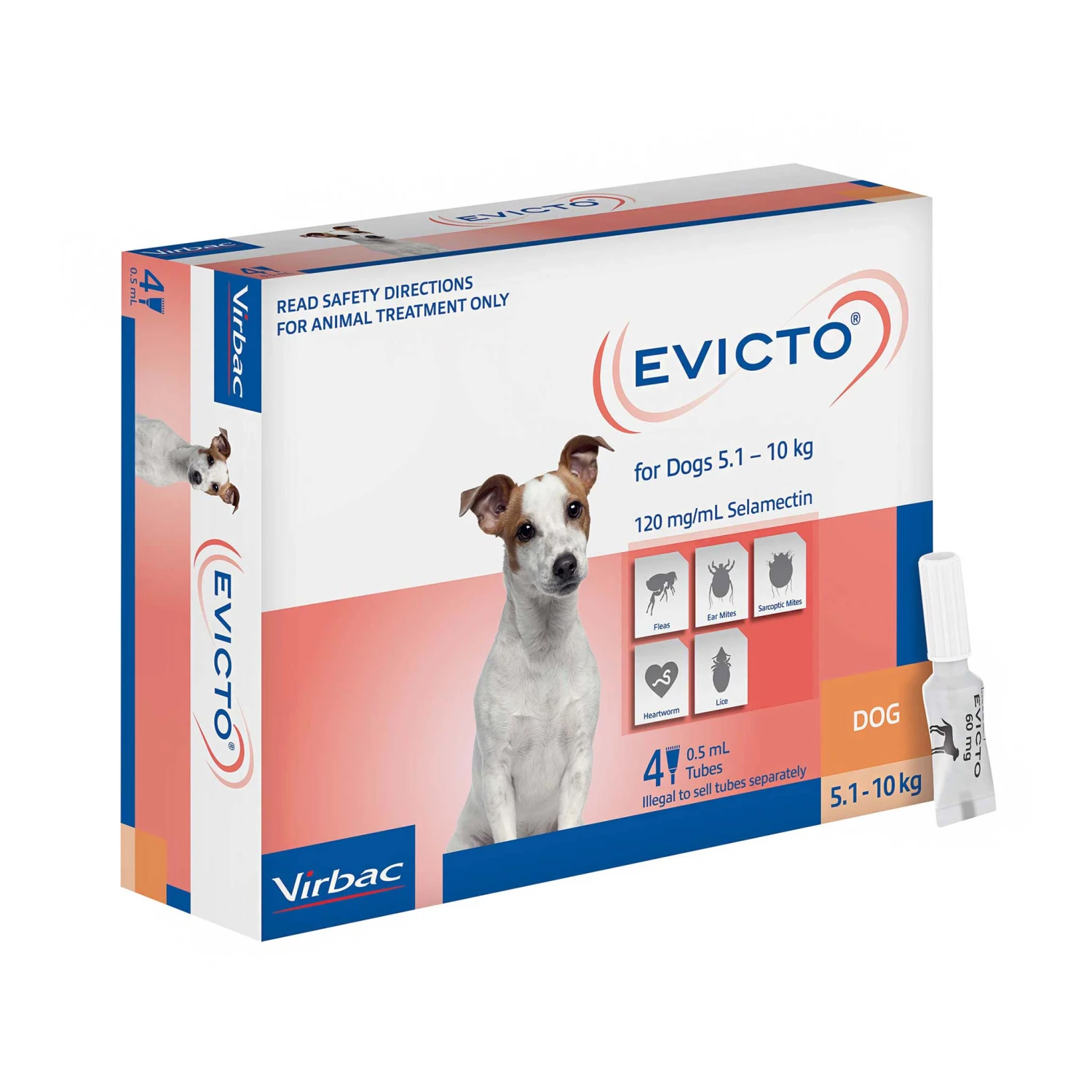 Virbac EVICTO Spot-on For Small Dogs 5kg-10kg 4's 2 Virbac EVICTO Spot-on For Small Dogs 5kg-10kg 4's - Image 2