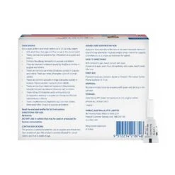 Virbac EVICTO Spot-on For Puppies & Kittens Up To 2.5kg 4's -Vetn Pet Direct Store Evicto Puppy Kitten 4pk Back web