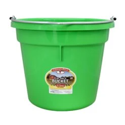 Flat Back Feed Bucket 22 Flat Back Feed Bucket -Vetn Pet Direct Store Flat Back Feed Bucket 20Qrt Green web