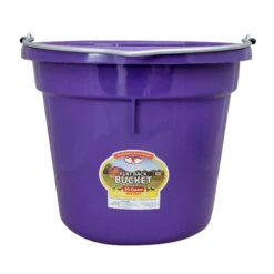 Flat Back Feed Bucket 24 Flat Back Feed Bucket -Vetn Pet Direct Store Flat Back Feed Bucket 20Qrt Purple web