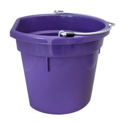 Flat Back Feed Bucket 28 Flat Back Feed Bucket -Vetn Pet Direct Store Flat Back Feed Bucket 20Qrt Side web
