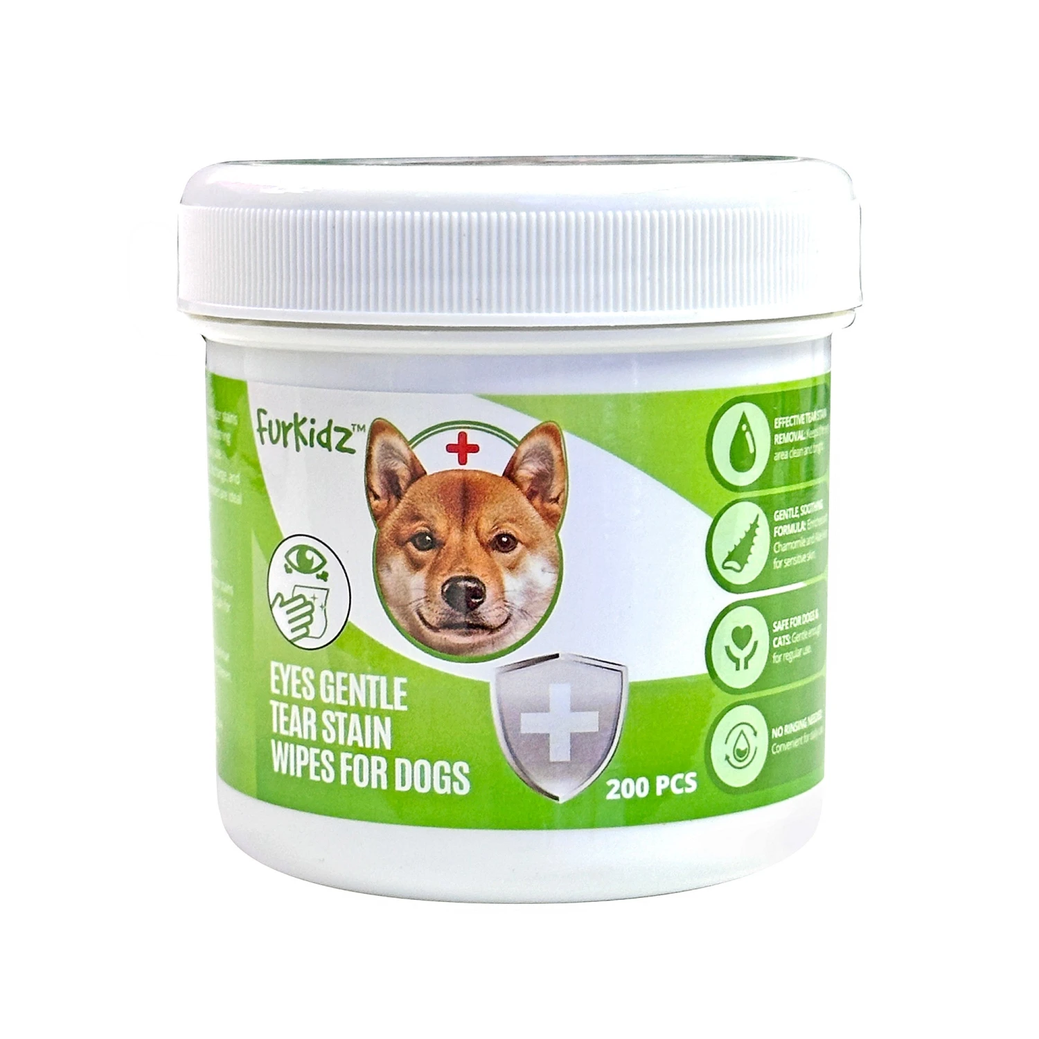 FurKidz Tear Stain Wipes For Dogs - 200 Jar 1 FurKidz Tear Stain Wipes For Dogs - 200 Jar
