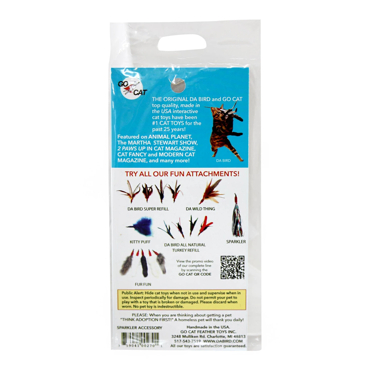 Go Cat Da Bird Sparkler Attachment 3 Go Cat Da Bird Sparkler Attachment - Image 3