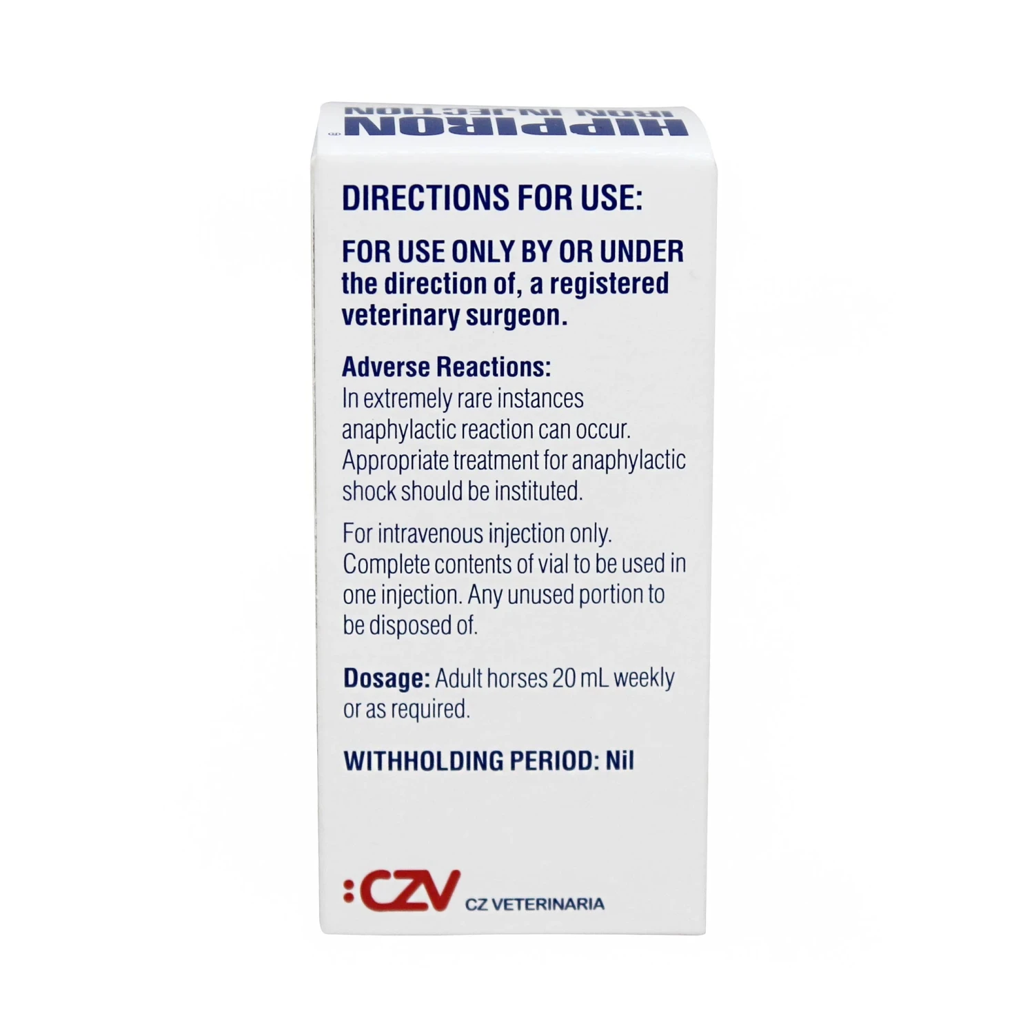 Hippiron Iron Injection 20ml 2 Hippiron Iron Injection 20ml - Image 2