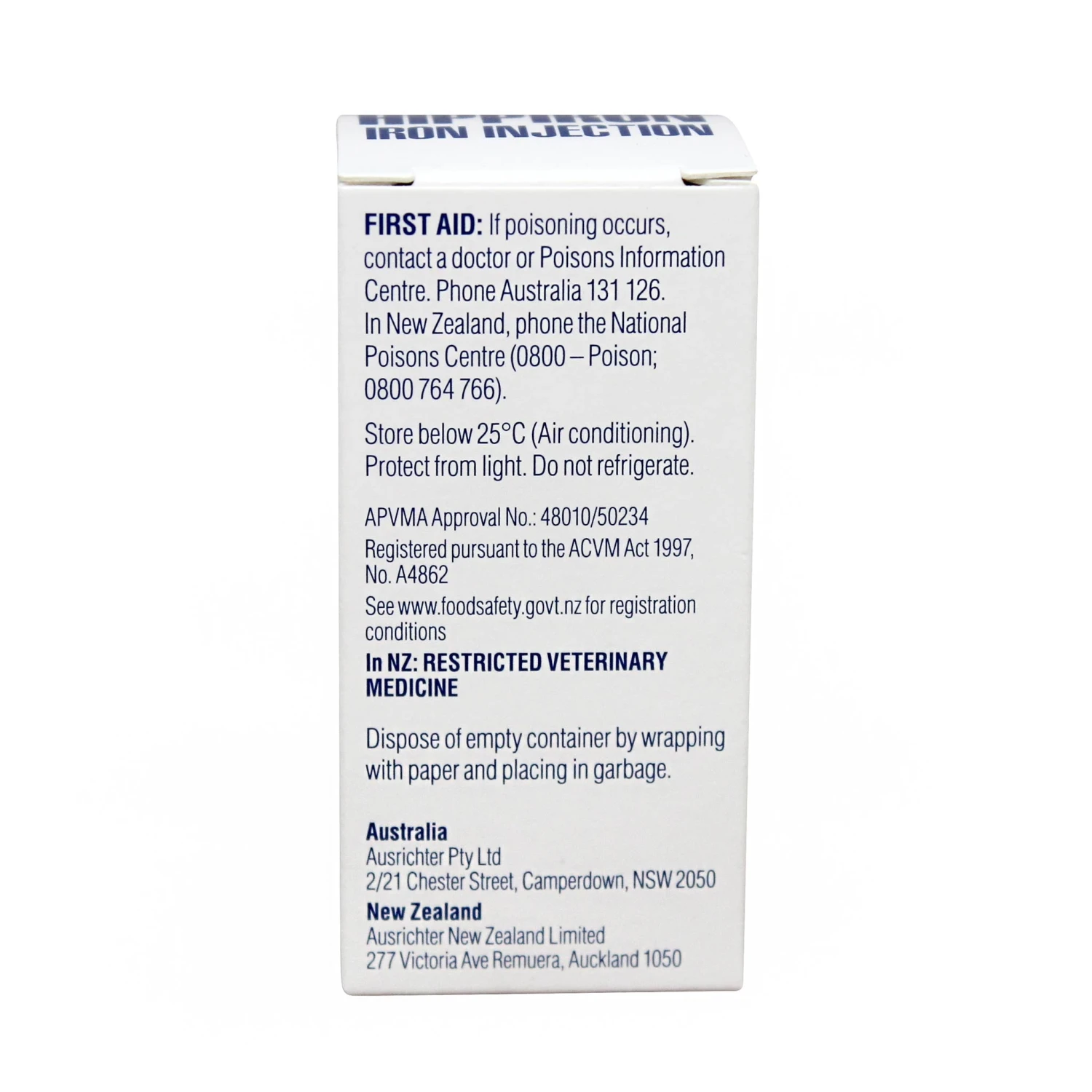 Hippiron Iron Injection 20ml 4 Hippiron Iron Injection 20ml - Image 4