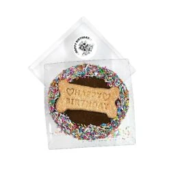 Huds & Toke Carob Frosted Doggy Birthday Cake Biscuit - 12cm