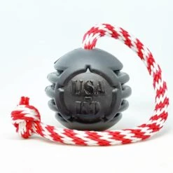 USA K-9 Magnum Stars & Stripes Rubber Chew & Tug Toy