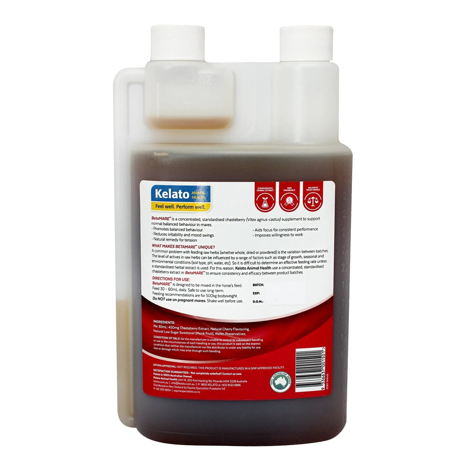 Kelato BetaMARE Behavioural Supplement For Mares 4 Kelato BetaMARE Behavioural Supplement For Mares - Image 4