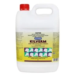 Kilverm Sheep & Cattle Oral Drench -Vetn Pet Direct Store Kilverm Poultry Pig Wormer Kilverm Sheep Cattle 5L front web