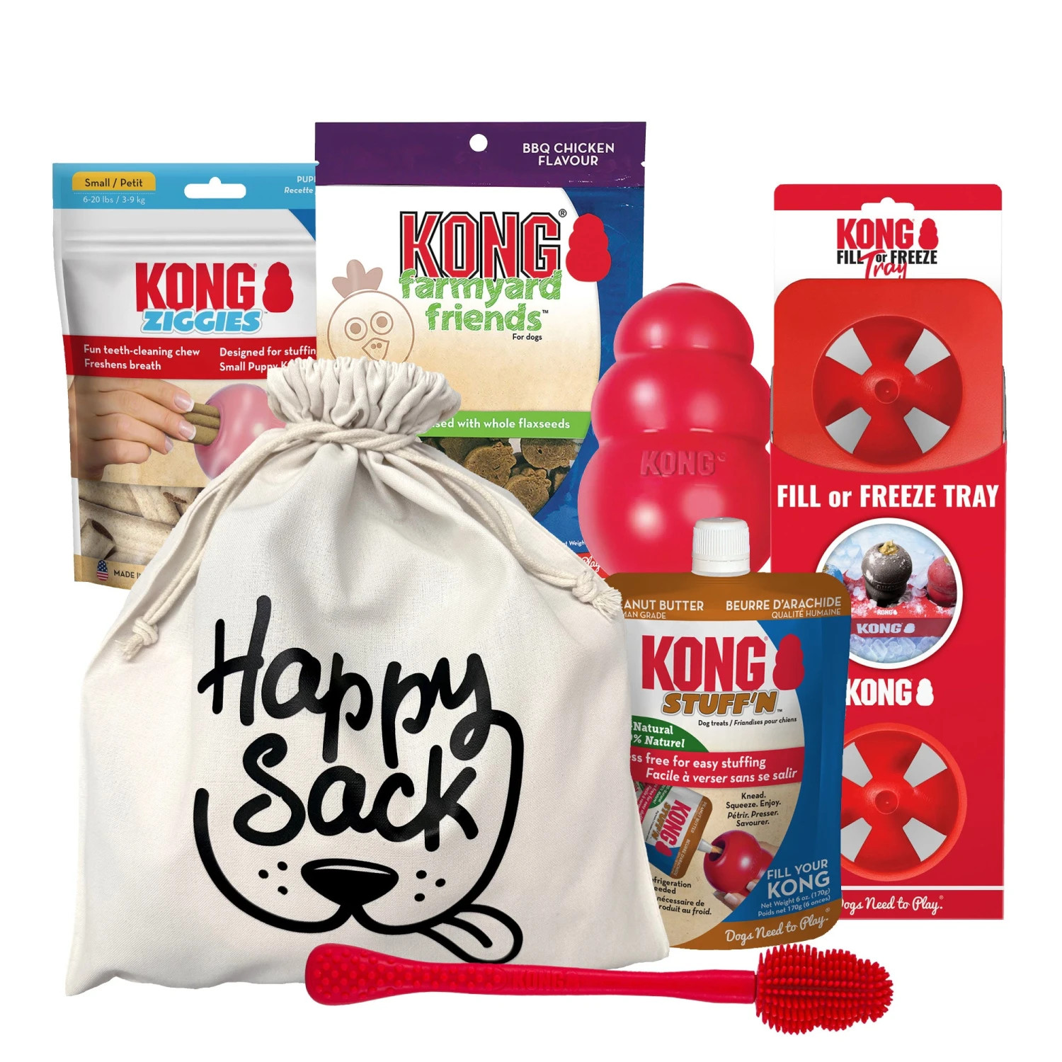 KONG Classic Stuff'n Treat Happy Sack 3 KONG Classic Stuff'n Treat Happy Sack - Image 3