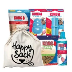 KONG Puppy Essentials Happy Sack 8 KONG Puppy Essentials Happy Sack -Vetn Pet Direct Store Kong Puppy Essentials Happy Sack Bundle Medium Blue