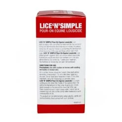 Lice'N'Simple Pour On Equine Lousicide -Vetn Pet Direct Store Lice n Simple Pour On Equine Lousicide box side web