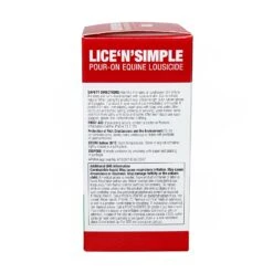 Lice'N'Simple Pour On Equine Lousicide -Vetn Pet Direct Store Lice n Simple Pour On Equine Lousicide box side2 web