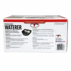 Little Giant Galvanised Steel Automatic Waterer -Vetn Pet Direct Store Little Giant Galvanised Water Bowl back web