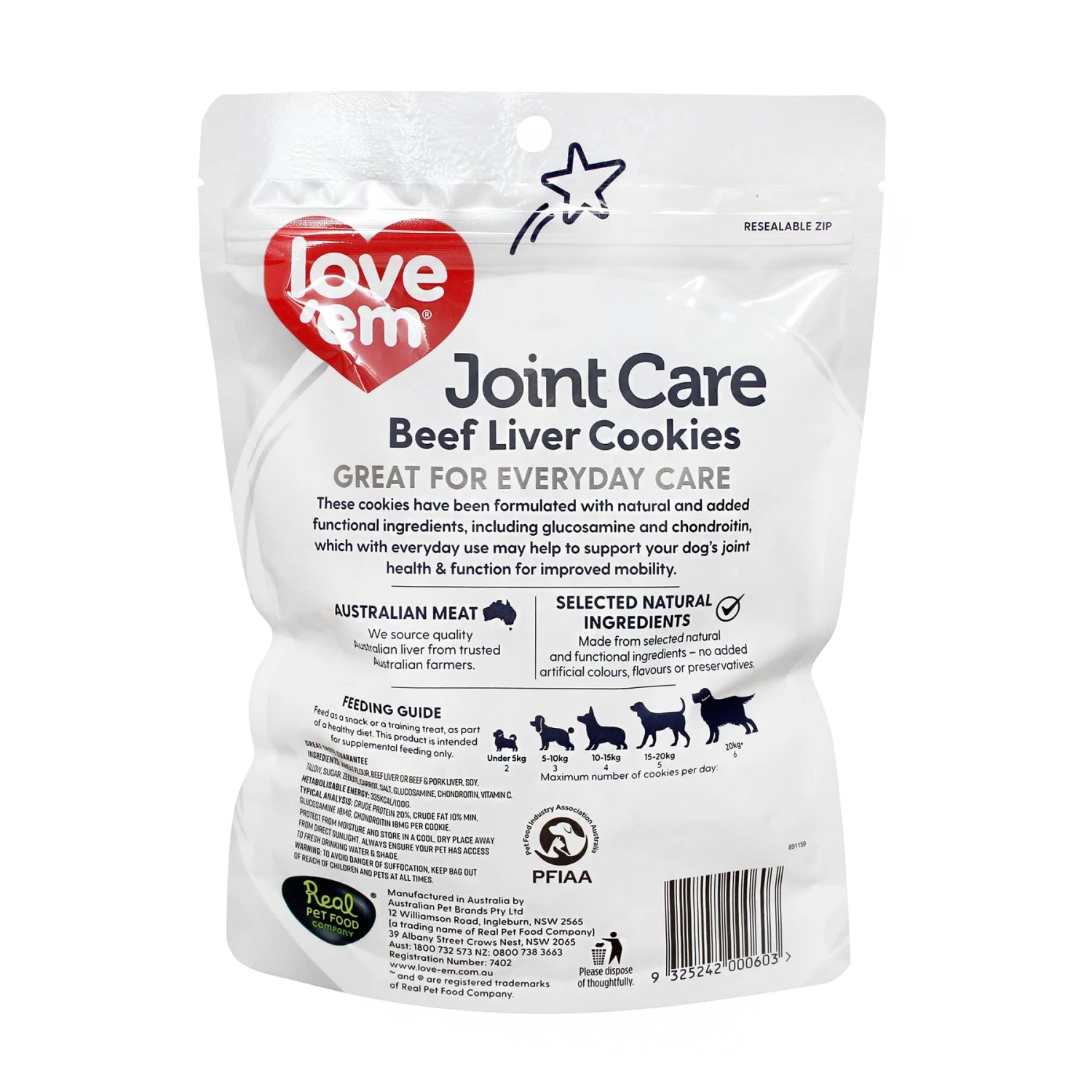 Love'em Joint Care Beef Liver Cookies 250g 2 Love'em Joint Care Beef Liver Cookies 250g - Image 2