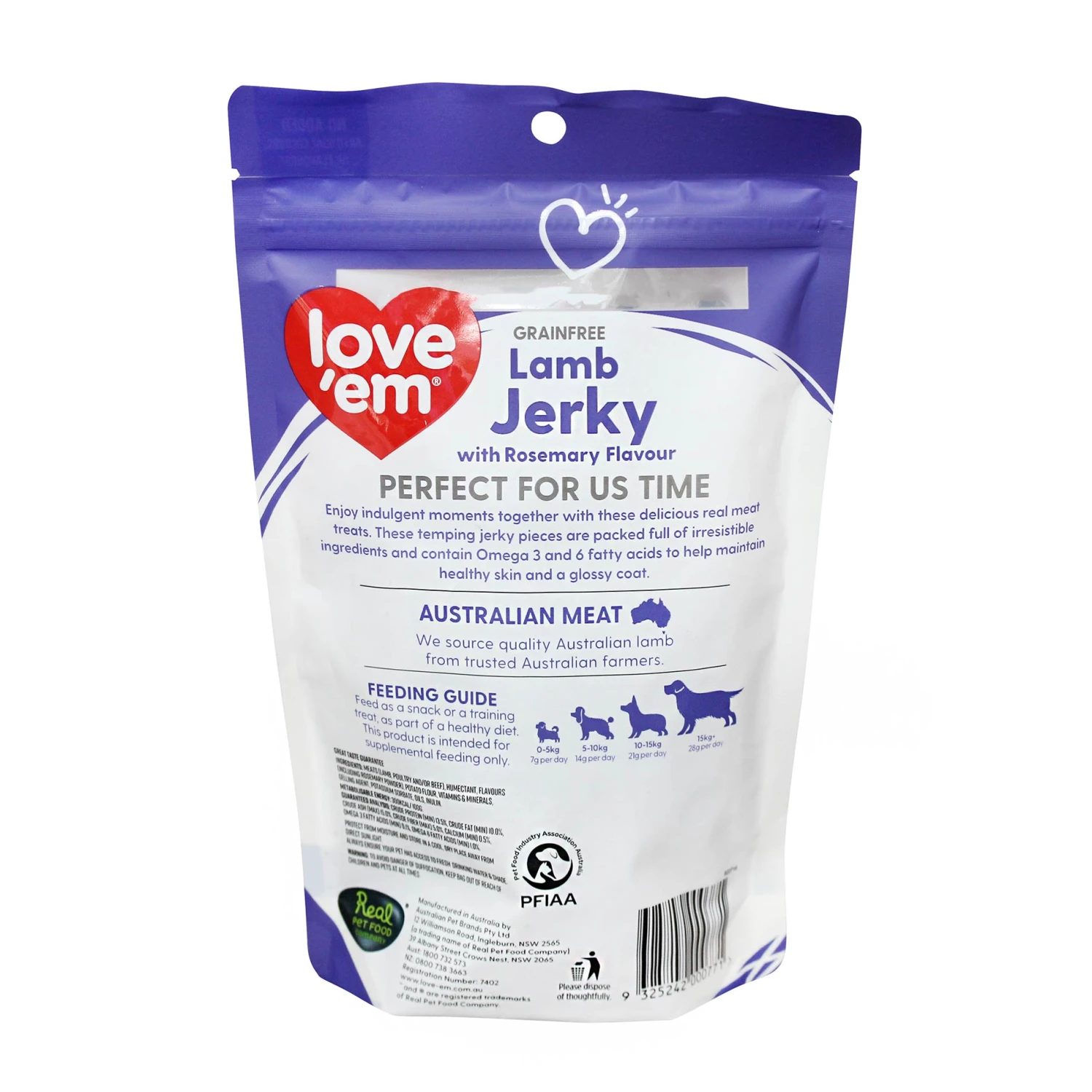 Love'em Grain Free Lamb Jerky With Rosemary Flavour 200g 2 Love'em Grain Free Lamb Jerky With Rosemary Flavour 200g - Image 2