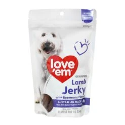 Love'em Grain Free Lamb Jerky With Rosemary Flavour 200g