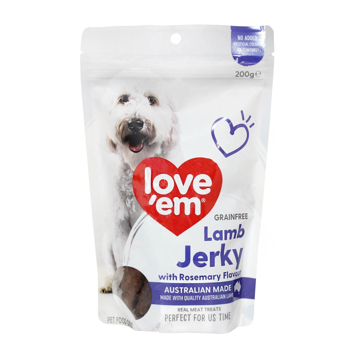 Love'em Grain Free Lamb Jerky With Rosemary Flavour 200g 1 Love'em Grain Free Lamb Jerky With Rosemary Flavour 200g