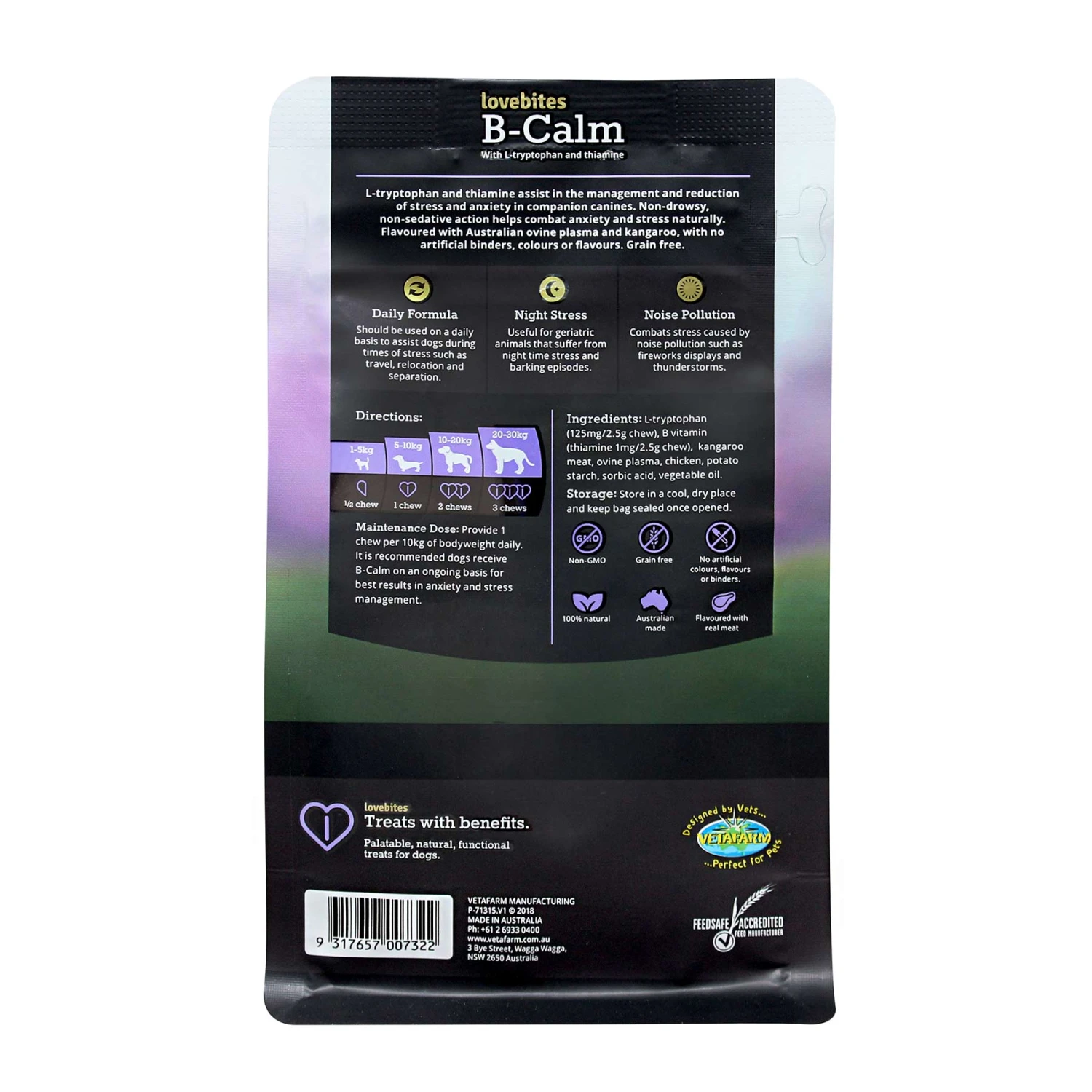 Lovebites B-Calm Stress Relief Chews For Dogs 3 Lovebites B-Calm Stress Relief Chews For Dogs - Image 3