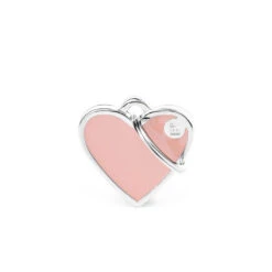 My Family Basic Handmade Heart Pet ID Tag - Small 6 My Family Basic Handmade Heart Pet ID Tag - Small -Vetn Pet Direct Store MF basic handmade heart small pink
