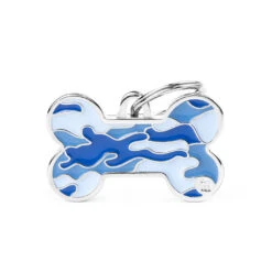 My Family Style Camouflage Bone Pet ID Tag - Large