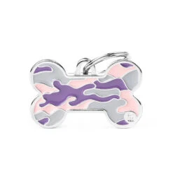 My Family Style Camouflage Bone Pet ID Tag - Large 7 My Family Style Camouflage Bone Pet ID Tag - Large -Vetn Pet Direct Store MF camouflage bone pink