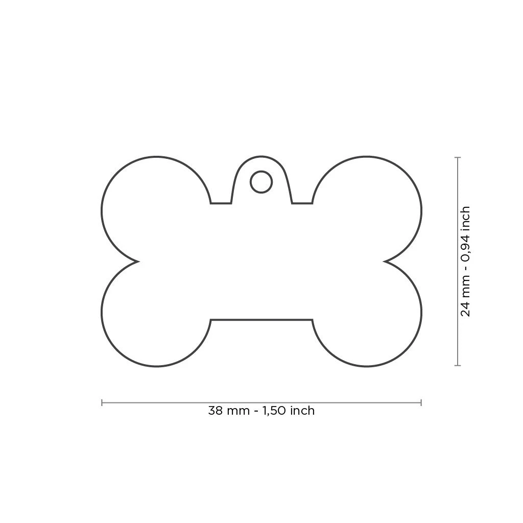 My Family Style Camouflage Bone Pet ID Tag - Large 4 My Family Style Camouflage Bone Pet ID Tag - Large - Image 4