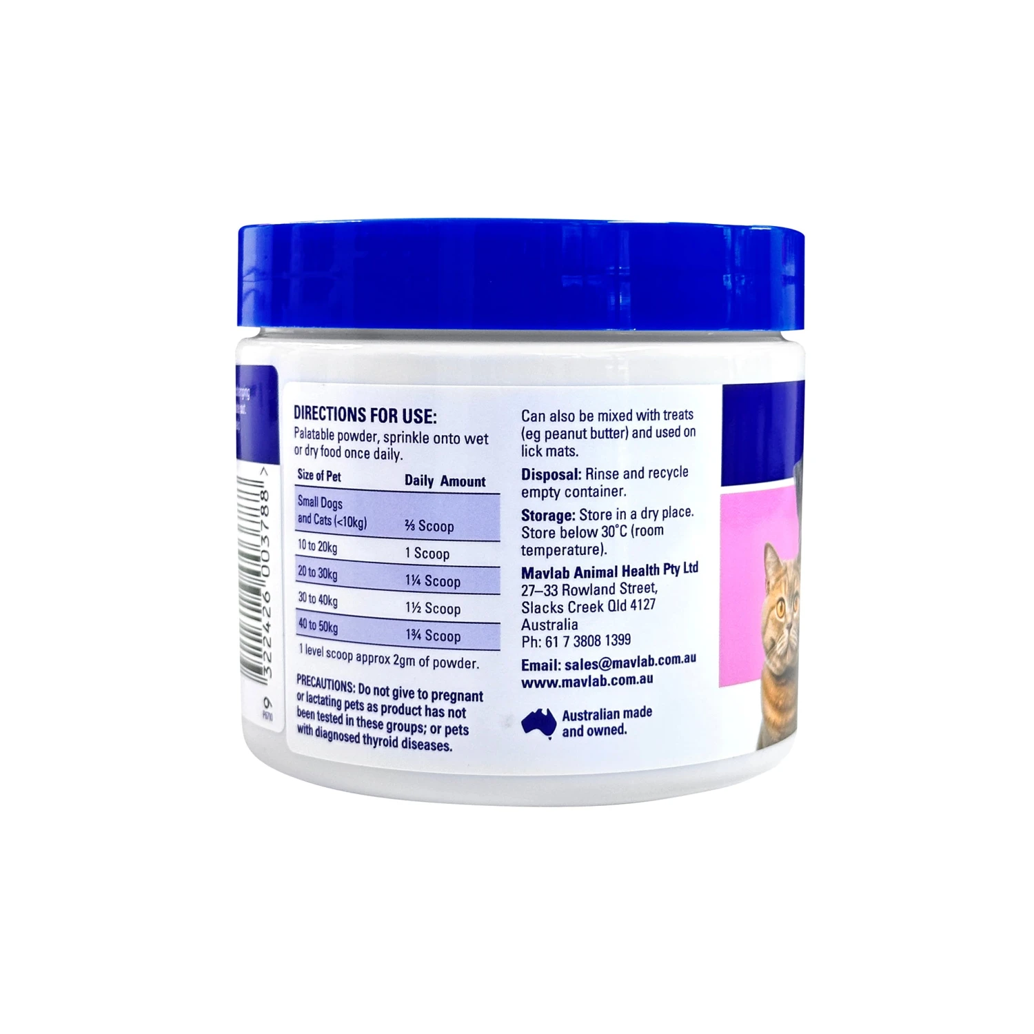 Mavlab DenteVet +JOINT Powder For Dogs & Cats 250g 3 Mavlab DenteVet +JOINT Powder For Dogs & Cats 250g - Image 3
