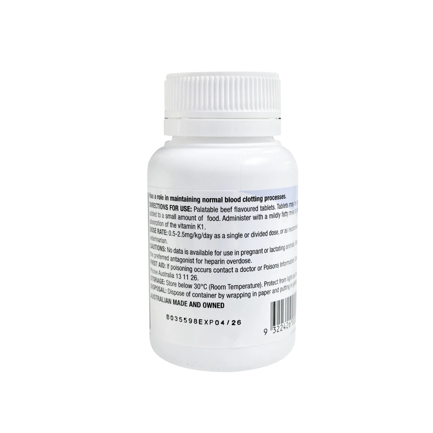 K-Mav Chewable Vitamin K1 Tablets 3 K-Mav Chewable Vitamin K1 Tablets - Image 3