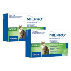 Virbac Milpro Broad Spectrum Worming Tablets For Cats Over 2kg - Value Bundle