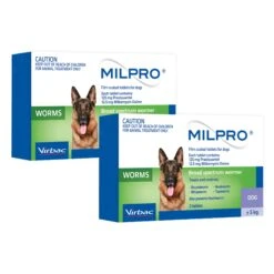 Virbac Milpro Broad Spectrum Wormer For Dogs Over 5kg - Value Bundle