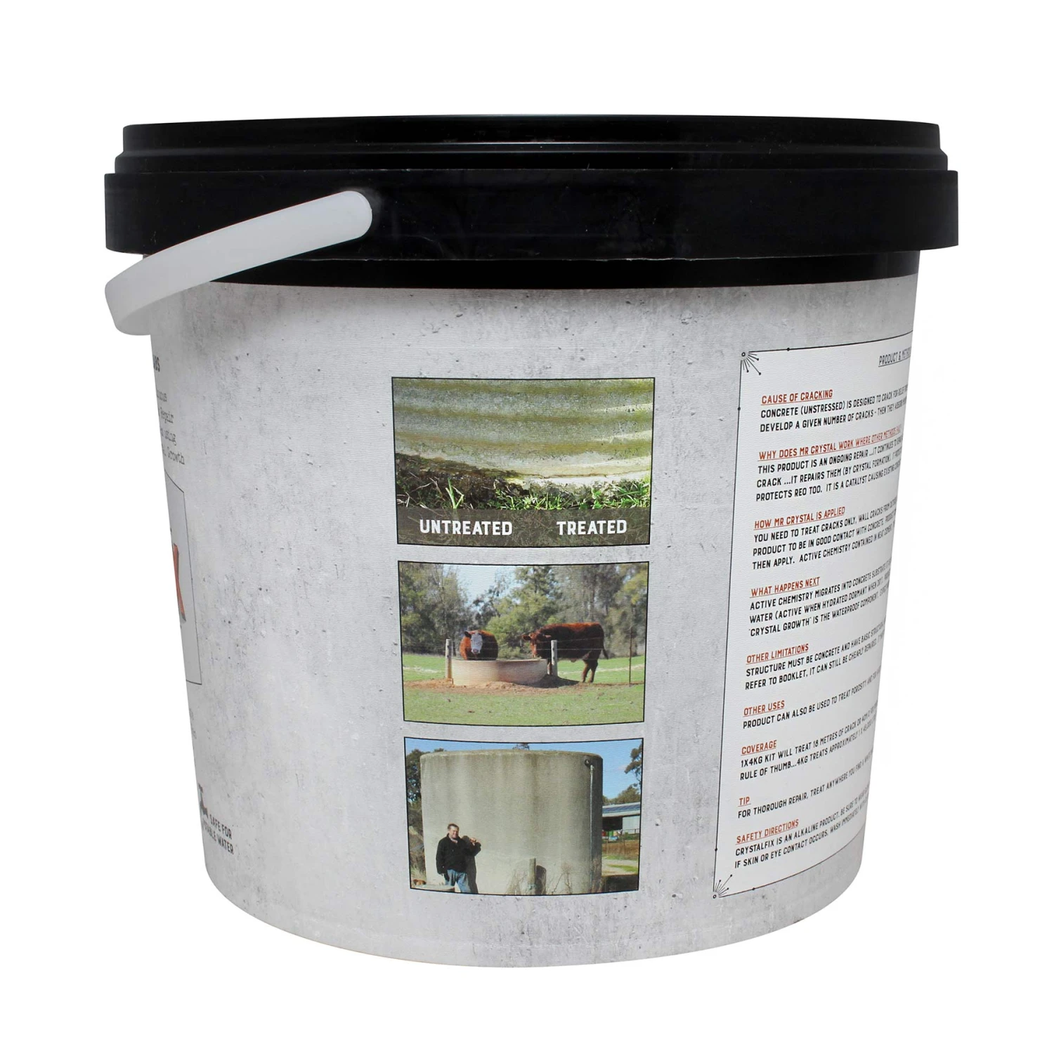 Mr Crystal Concrete Tank & Trough Repair Kit 3 Mr Crystal Concrete Tank & Trough Repair Kit - Image 3