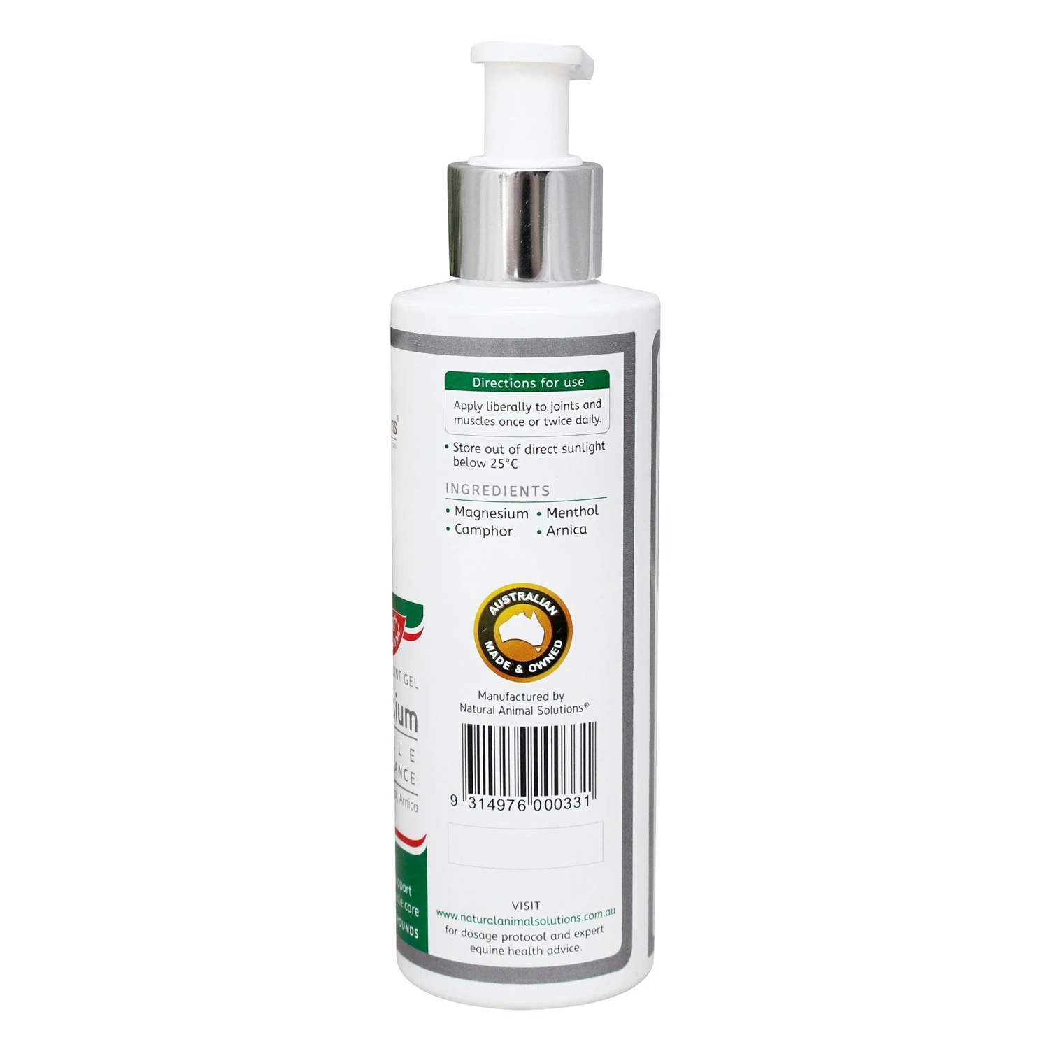 Natural Animal Solutions Ultra Magnesium Gel 200mL 2 Natural Animal Solutions Ultra Magnesium Gel 200mL - Image 2