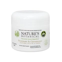 Nature's Botanical Rosemary & Cedarwood Crème Personal Insect Repellent -Vetn Pet Direct Store Natures Botanical Rosemary Cedarwood Creme Personal Insect Repellent 260g web