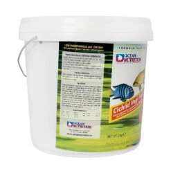 Ocean Nutrition Cichlid Vegi Flakes 7 Ocean Nutrition Cichlid Vegi Flakes -Vetn Pet Direct Store Ocean Nutrition Cichlid Vegi Flakes 2kg side web