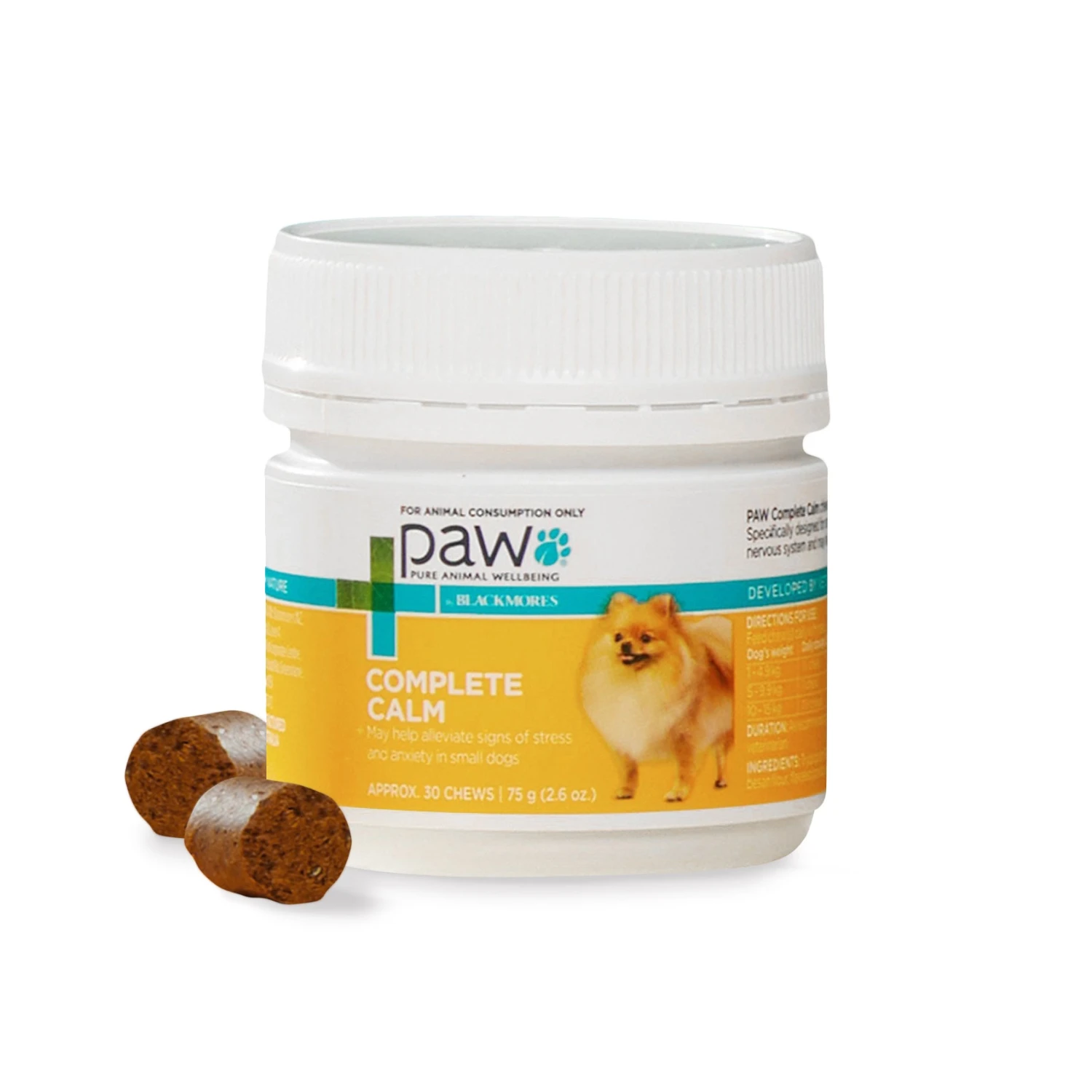 PAW Complete Calm Chews For Small Dogs 1 PAW Complete Calm Chews For Small Dogs