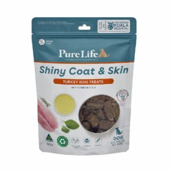 Pure Life Shiny Coat & Skin Turkey Dog Treats 100g