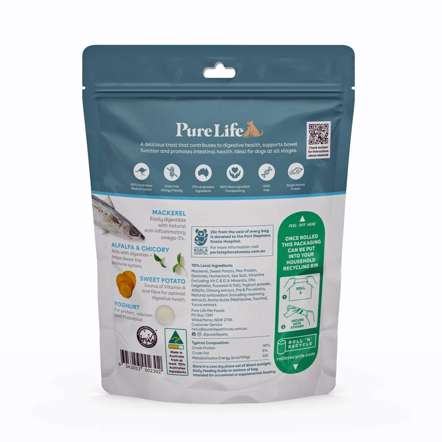 Pure Life Healthy Gut Mackerel Dog Treats 2 Pure Life Healthy Gut Mackerel Dog Treats - Image 2